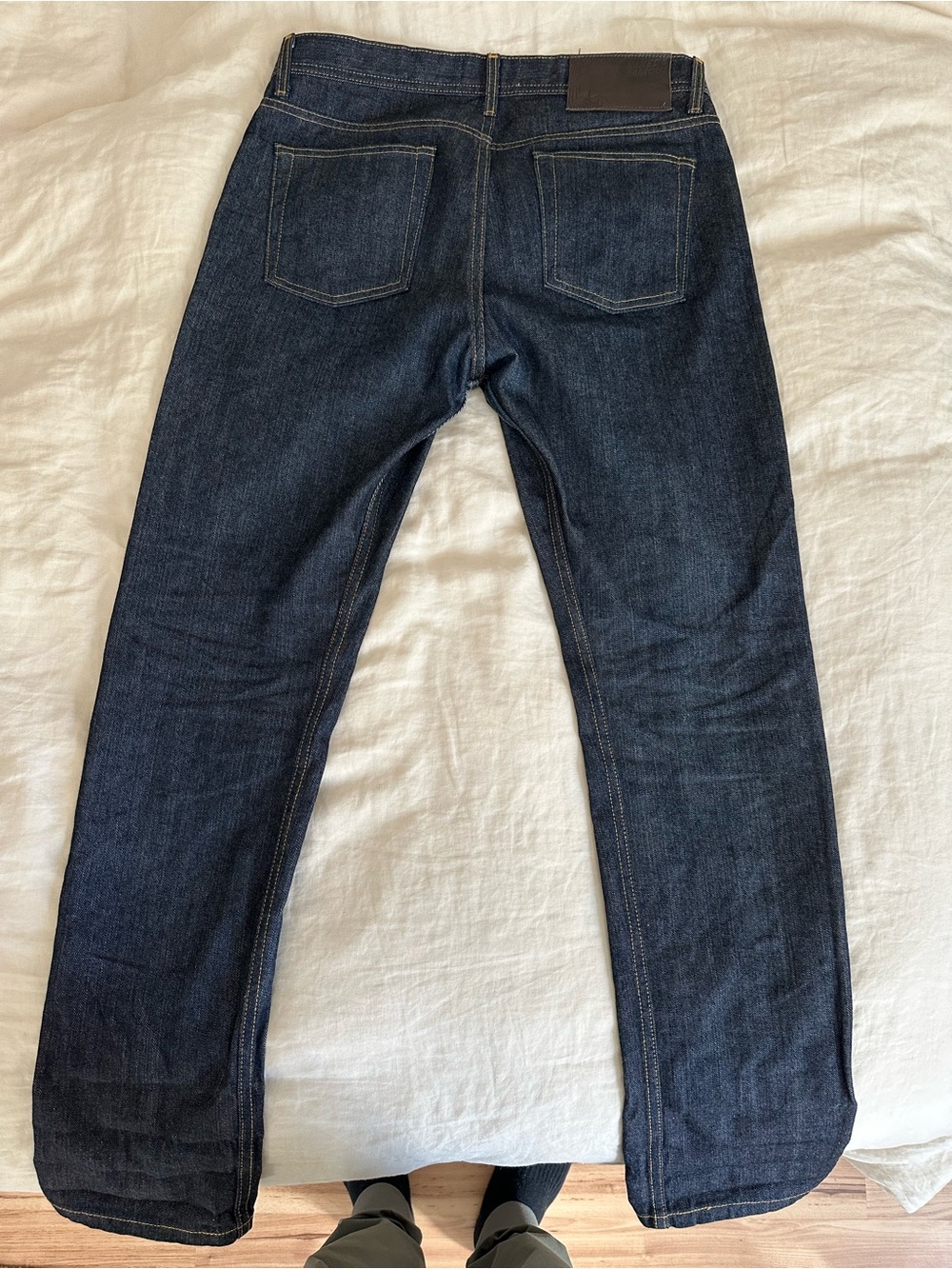 Naked & Famous Denim Straight-Leg Jeans in Dark Indigo
